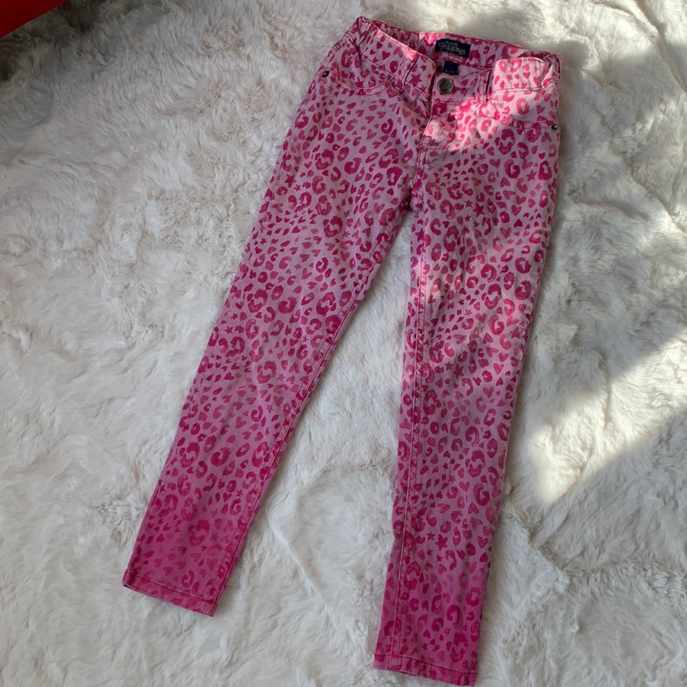 3/$20, Place Jeggings hot pink/pink leopard print jean/leggings, Size 6x17